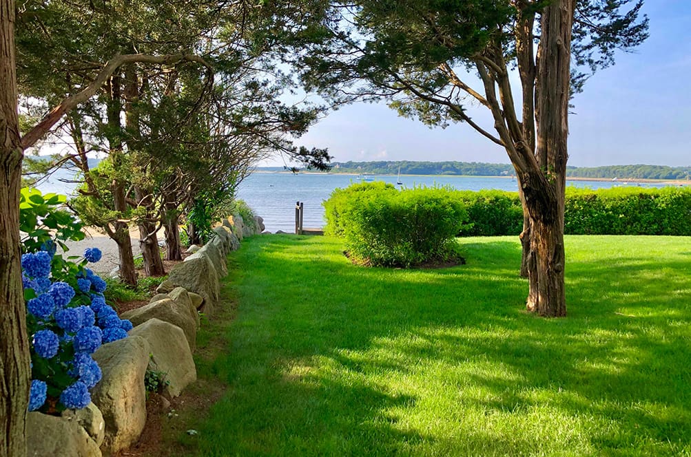 CMS Landscape A beautiful landscaping project with views of the water, built, designed, and maintained by CMS Landscape